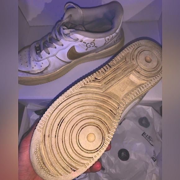 Custom - Nike AF 1 “ GUCCI PRINT “ Size 7 Y - Picture 4 of 4